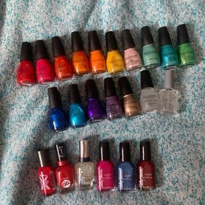 23 nail polishes